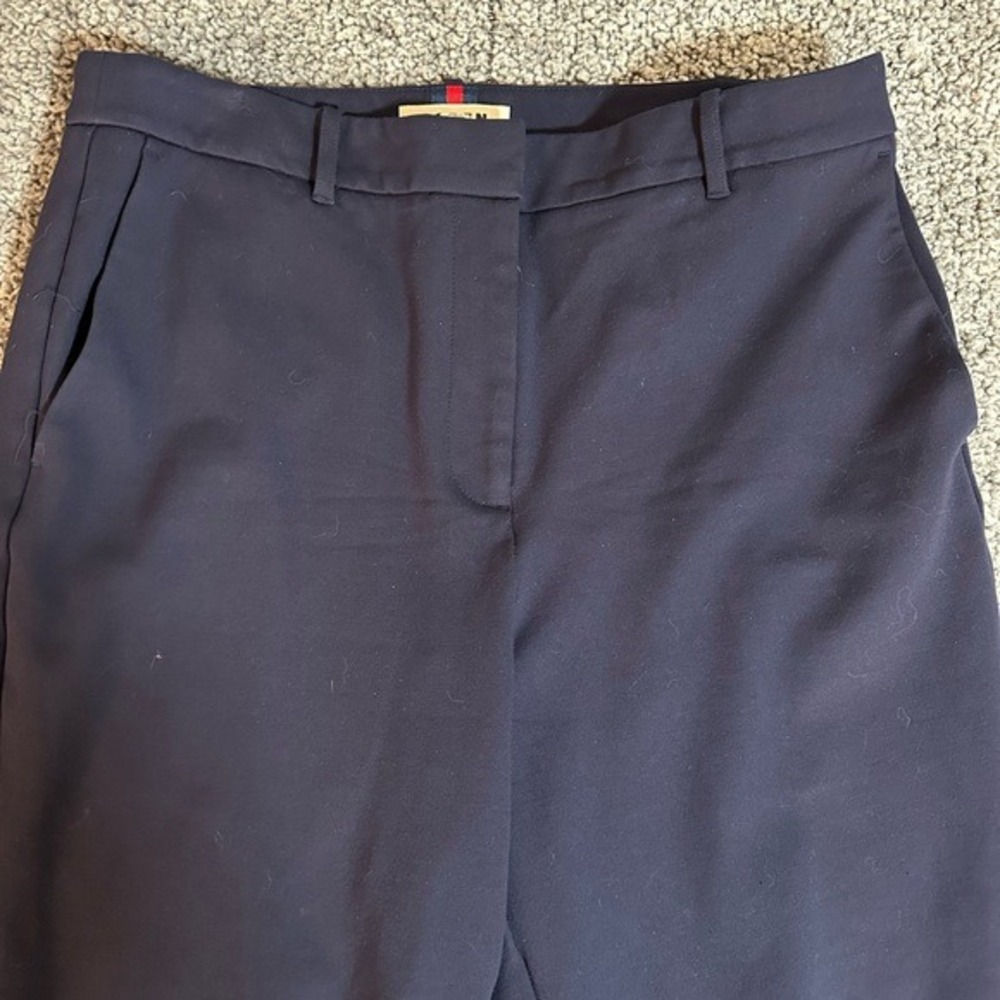 Boden Richmond 7/8 Trousers Womens 14R Navy Blue Excellent Slim Leg Stretch - Picture 4 of 8